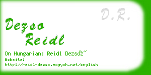 dezso reidl business card